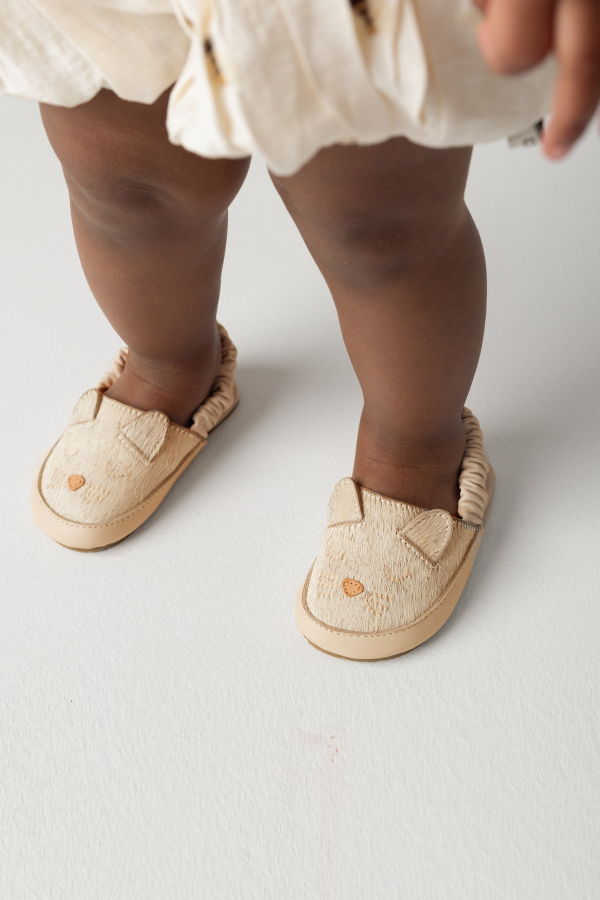 KIDS Donsje Vallie Sandals Cat Sandals - Cream Cow Hair