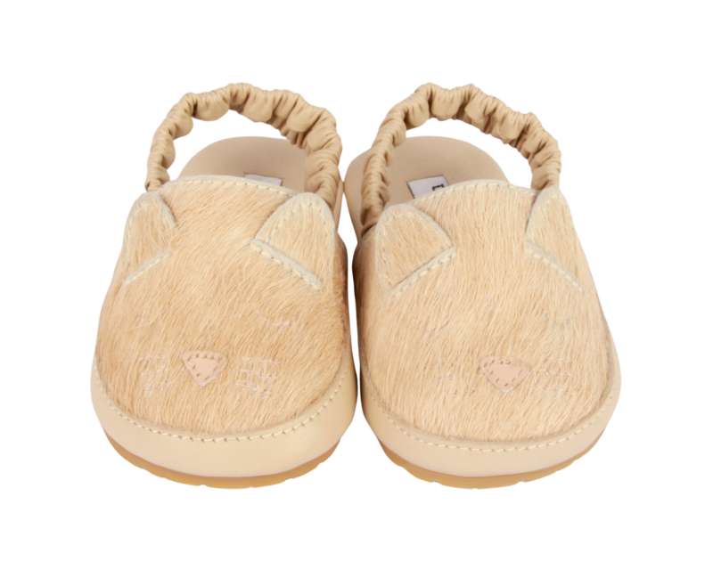 KIDS Donsje Vallie Sandals Cat Sandals - Cream Cow Hair