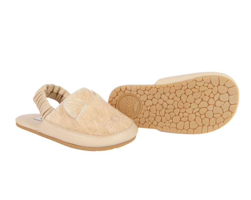 KIDS Donsje Vallie Sandals Cat Sandals - Cream Cow Hair