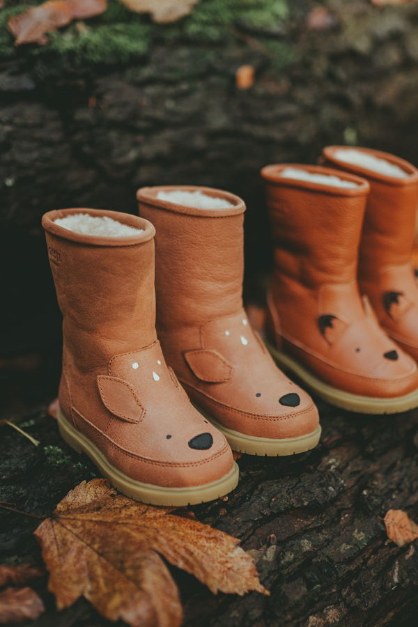 Kids Donsje Wadudu Classic Boots - Walnut Leather