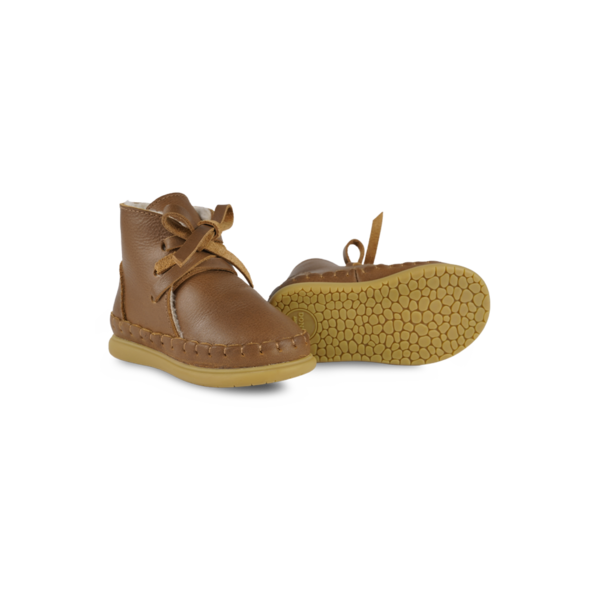 KIDS Donsje Wisi Classic Shoes - Cognac Classic Leather