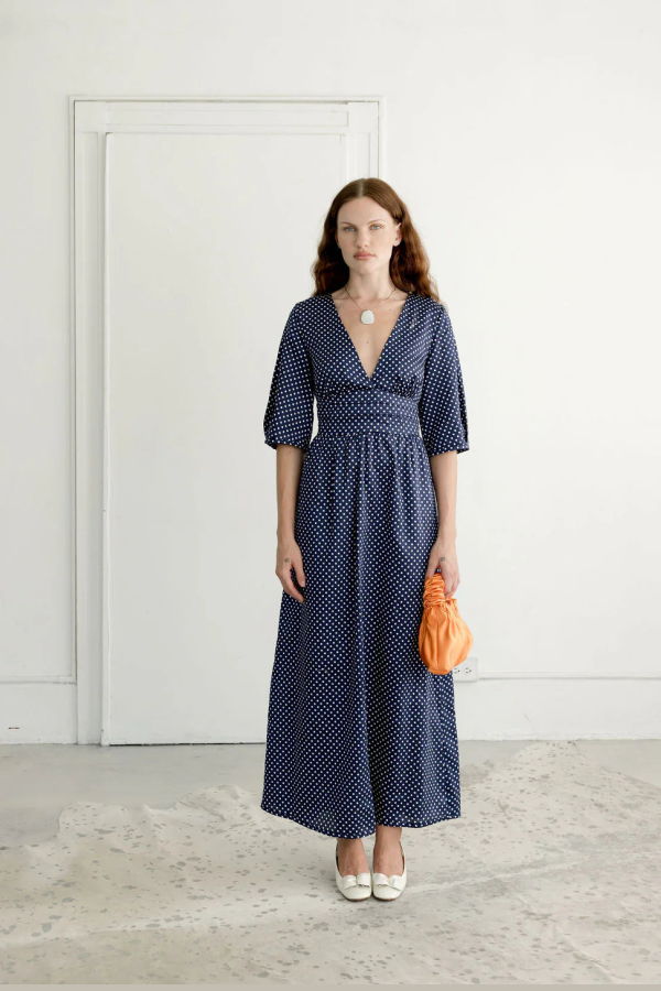 A Bronze Age Verona Dress - Navy