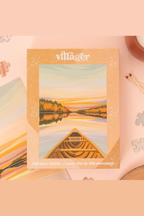 VILLAGER PUZZLES Canoe L'Aube 500-Piece Puzzle