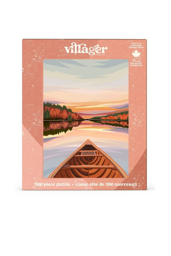 VILLAGER PUZZLES Canoe L'Aube 500-Piece Puzzle