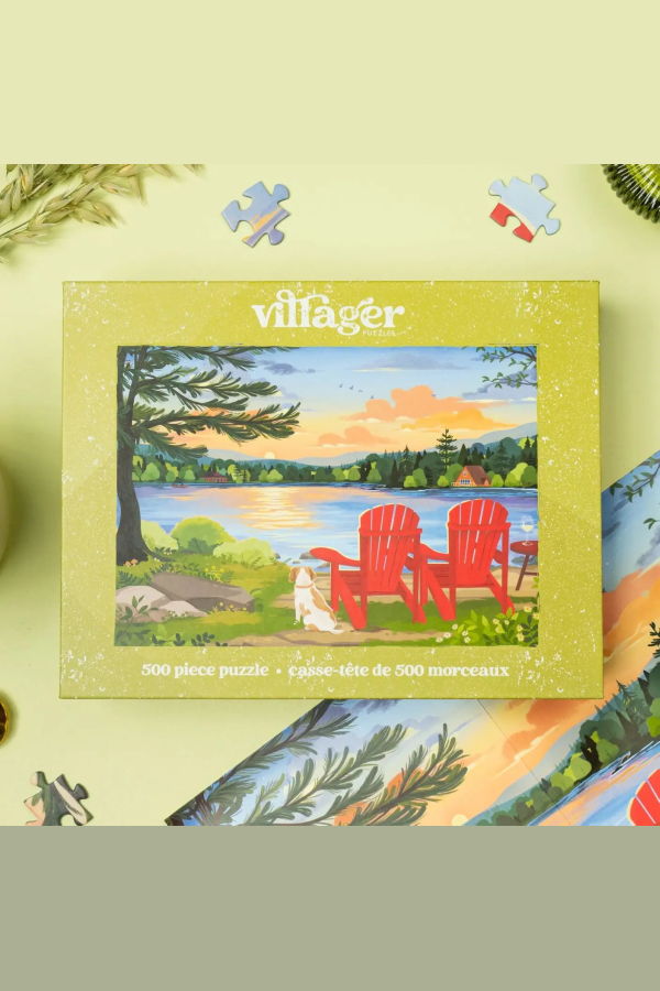 VILLAGER PUZZLES Chalet La Campagne 500-Piece Puzzle