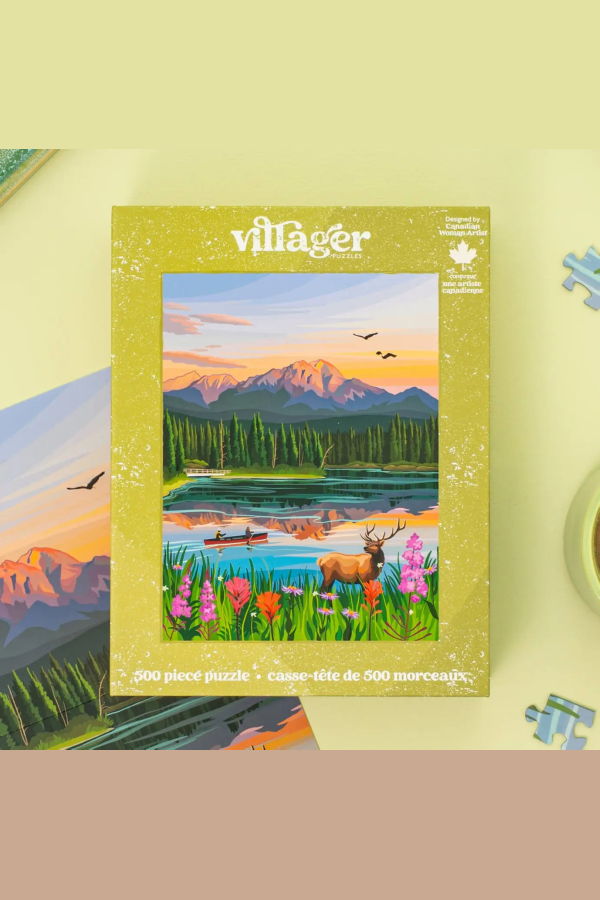 VILLAGER PUZZLES Fleurs Jasper 500 Piece Puzzle