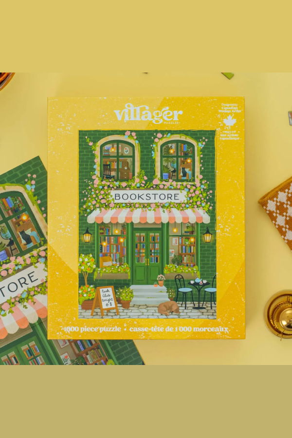 VILLAGER PUZZLES Librairie Emeraude 1000 Piece Puzzle