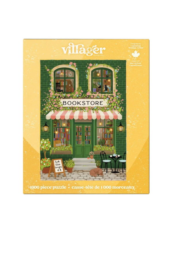 VILLAGER PUZZLES Librairie Emeraude 1000 Piece Puzzle
