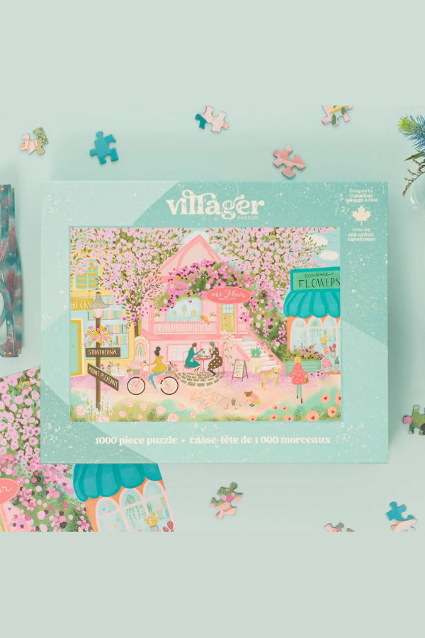 VILLAGER PUZZLES Ville de Fleurs Puzzle - 1000 Pieces