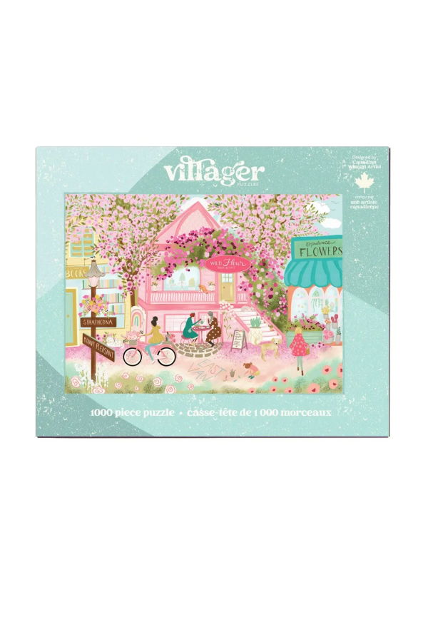 VILLAGER PUZZLES Ville de Fleurs Puzzle - 1000 Pieces
