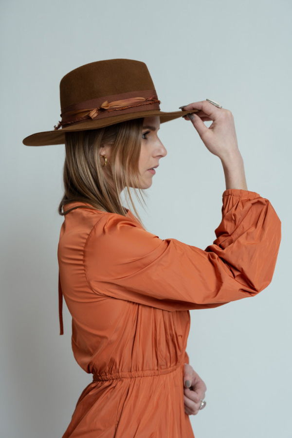 Odeeh Papaya Duchesse Dress