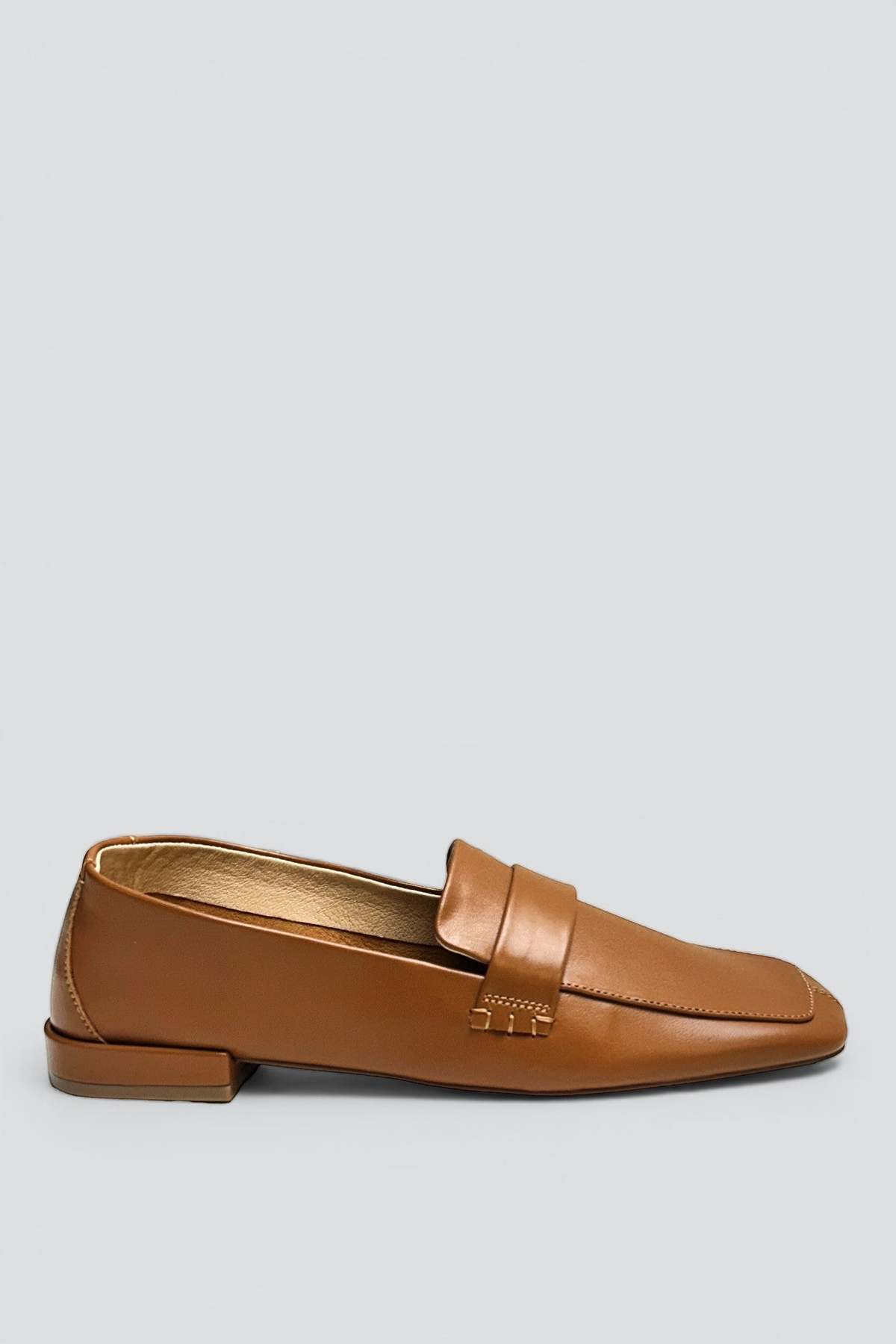 INTENTIONALLY __________. Caramel Pinky Loafer - Image 1 of 4