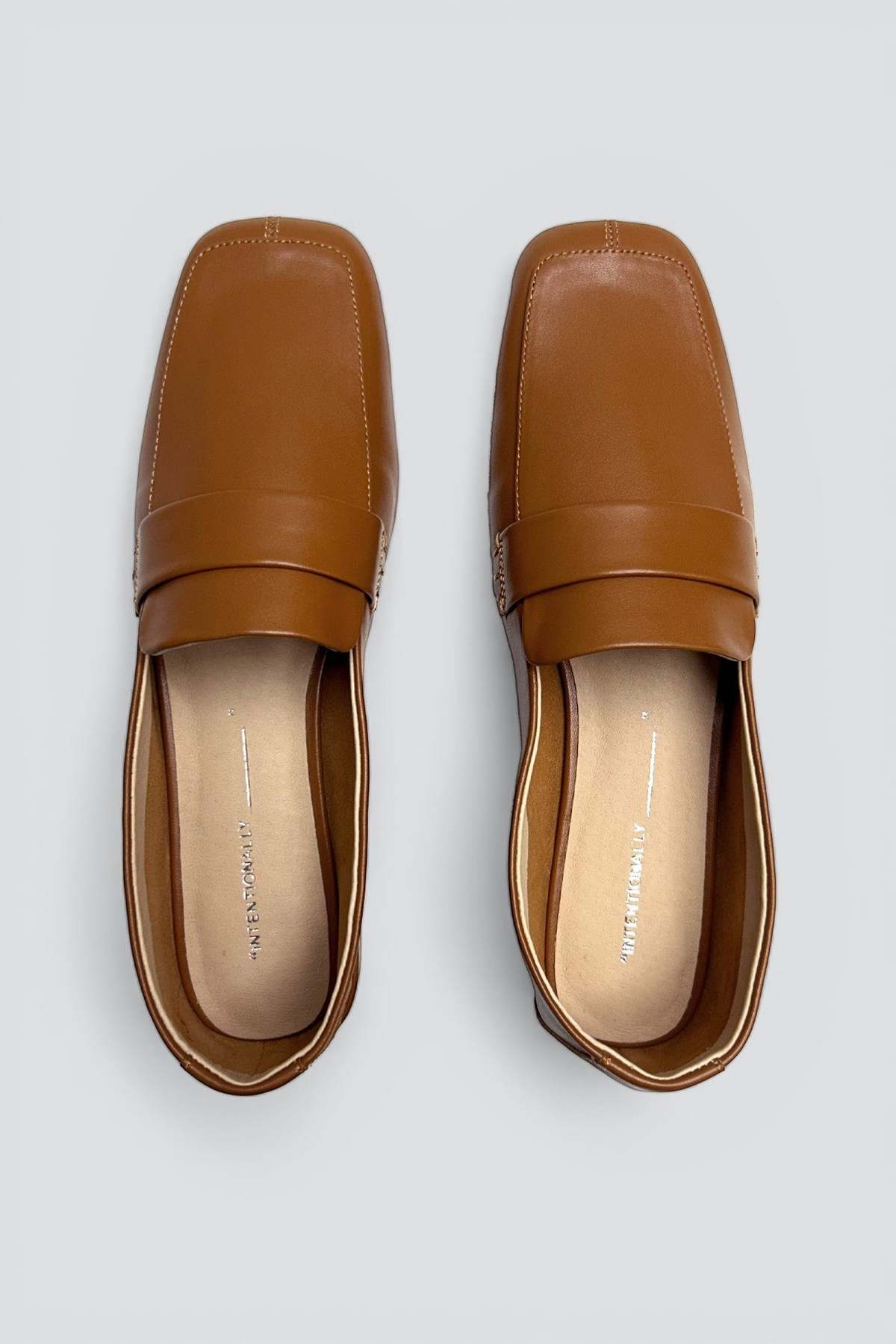 INTENTIONALLY __________. Caramel Pinky Loafer - Image 4 of 4