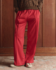 The Great. Wide Leg Track Pant - Poppy Red - Thumbnail 1