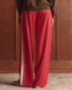 The Great. Wide Leg Track Pant - Poppy Red - Thumbnail 3