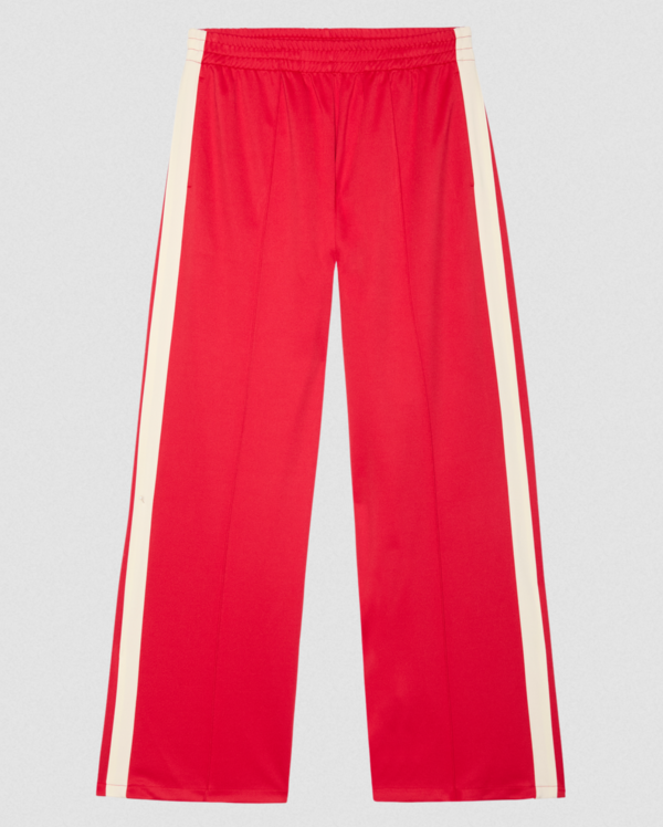 The Great. Wide Leg Track Pant - Poppy Red