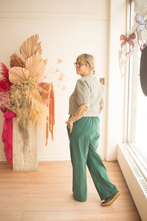 Atelier b. Loose Fitting Corduroy Pants