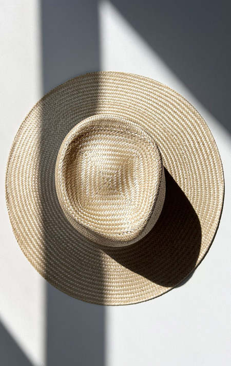 Reinhard Plank Straw Hat in Warm Beige reinhard-plank-straw-hat-beige  main image 3