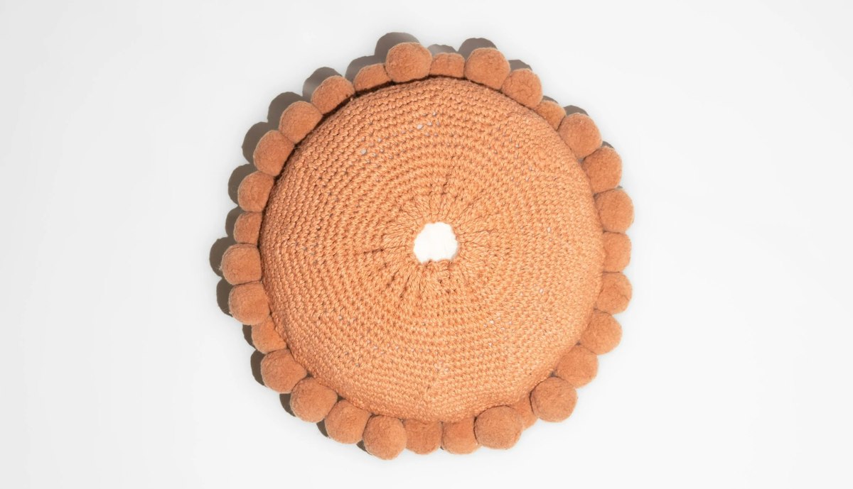 Andes Valle Pom Pom Large Cushion - Image 1 of 3