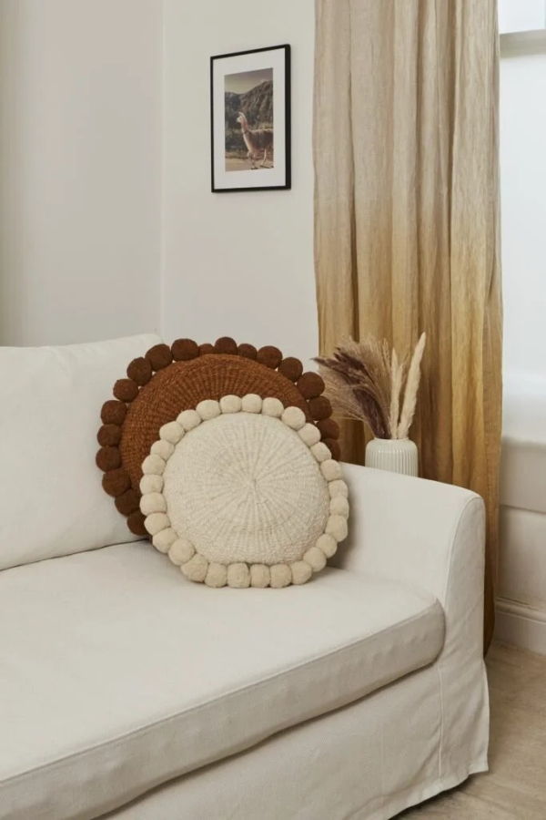 Andes Valle Pom Pom Cushion