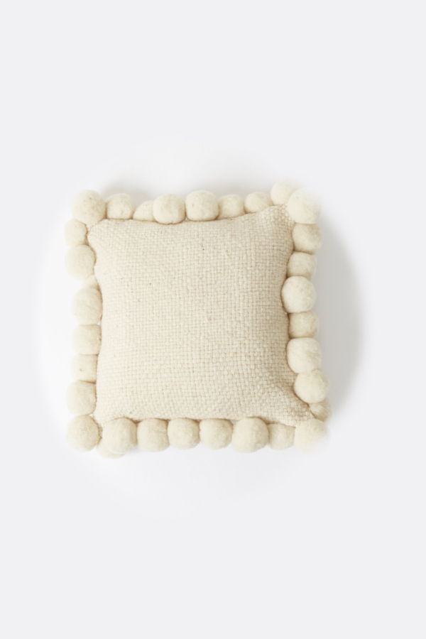 Andes Valle Pom Pom Cushion