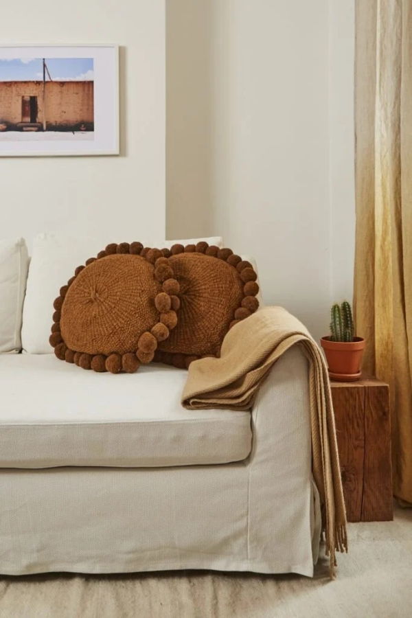 Andes Valle Pom Pom Cushion