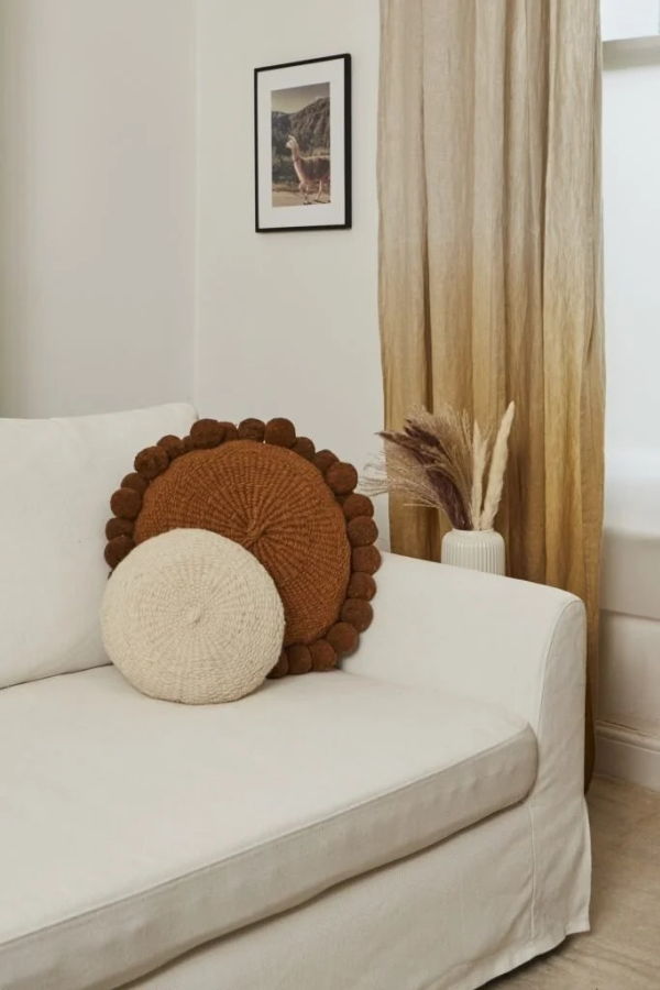 Andes Valle Pom Pom Cushion