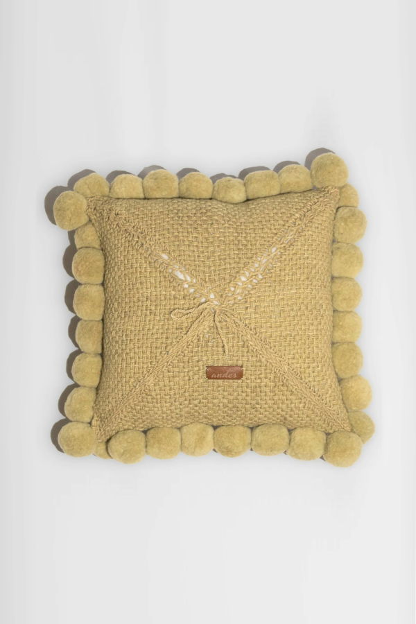 Andes Valle Pom Pom Cushion