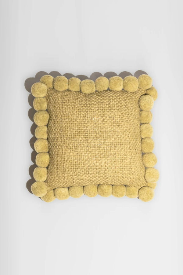 Andes Valle Pom Pom Cushion