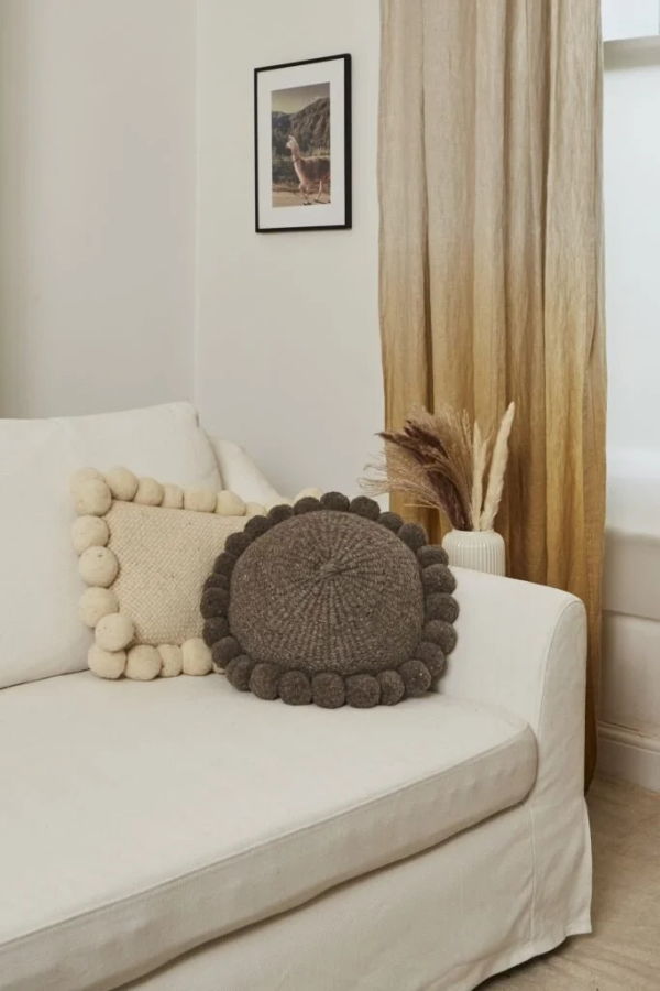 Andes Valle Pom Pom Cushion