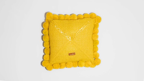 Andes Valle Pom Pom Cushion