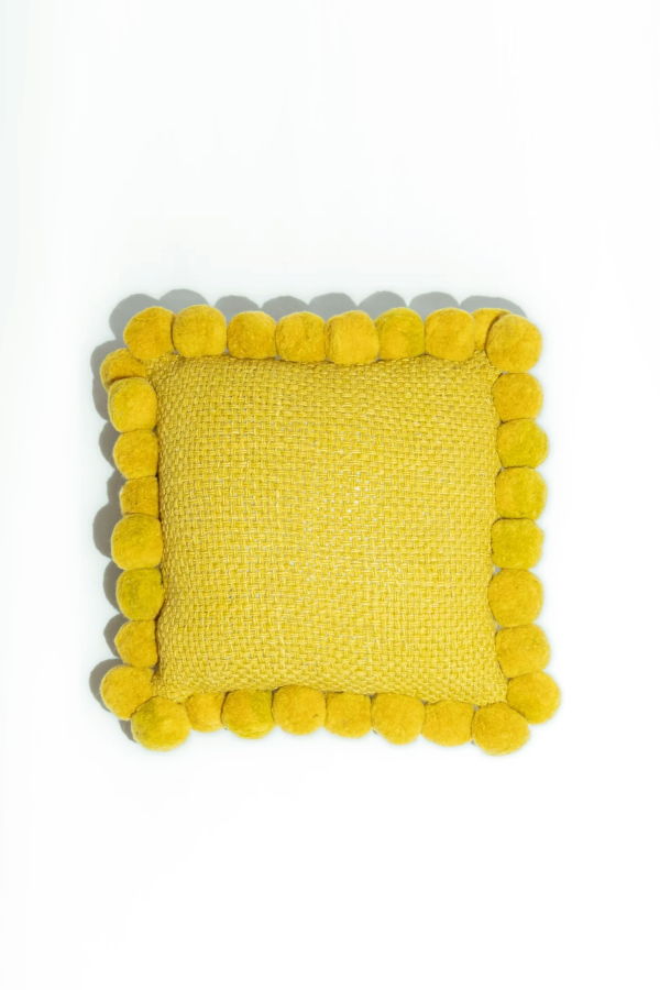 Andes Valle Pom Pom Cushion