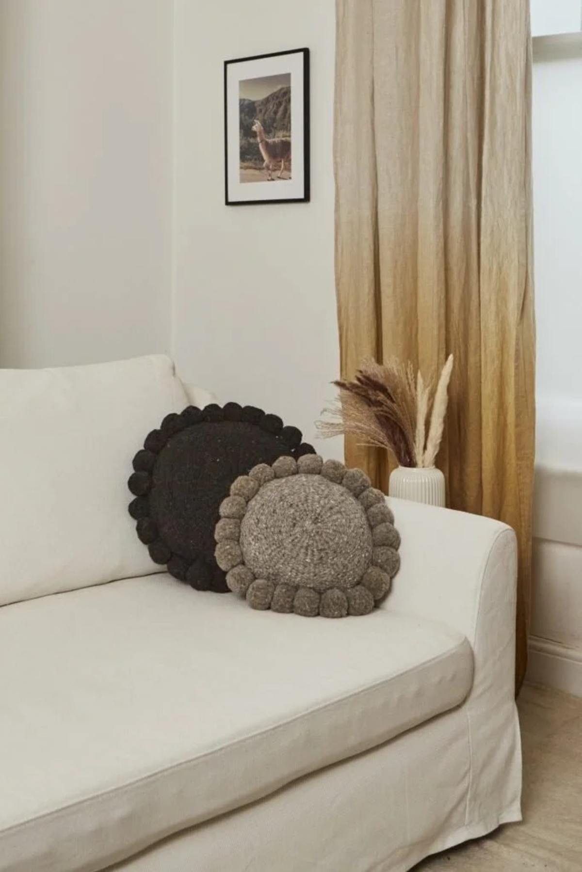Andes Valle Pom Pom Cushion - Image 2 of 3