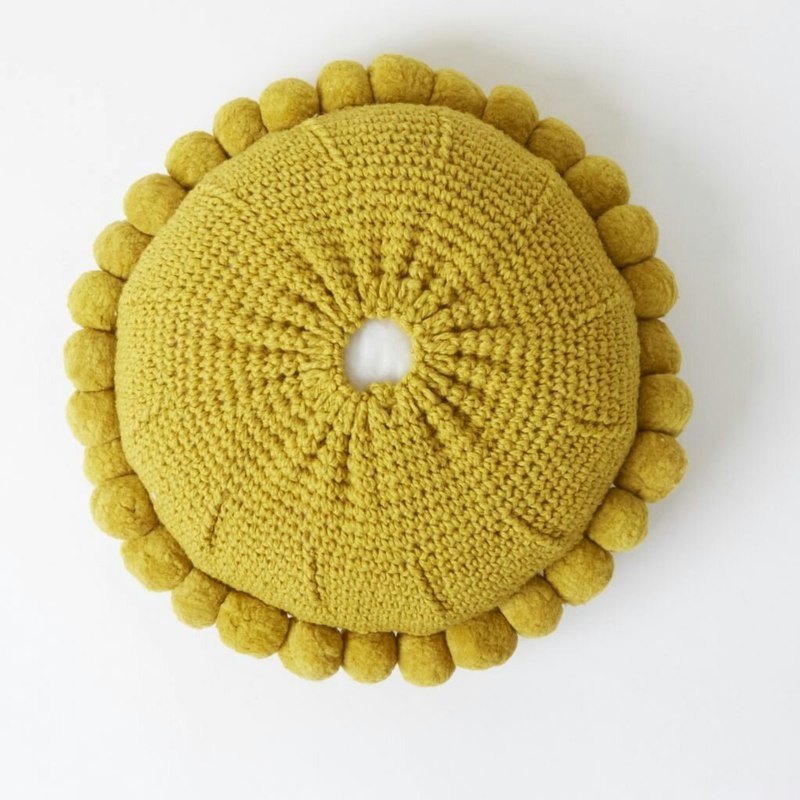 Andes Valle Pom Pom Cushion