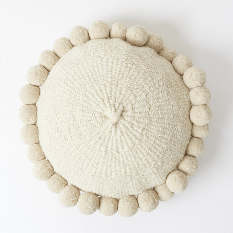 Andes Valle Pom Pom Cushion