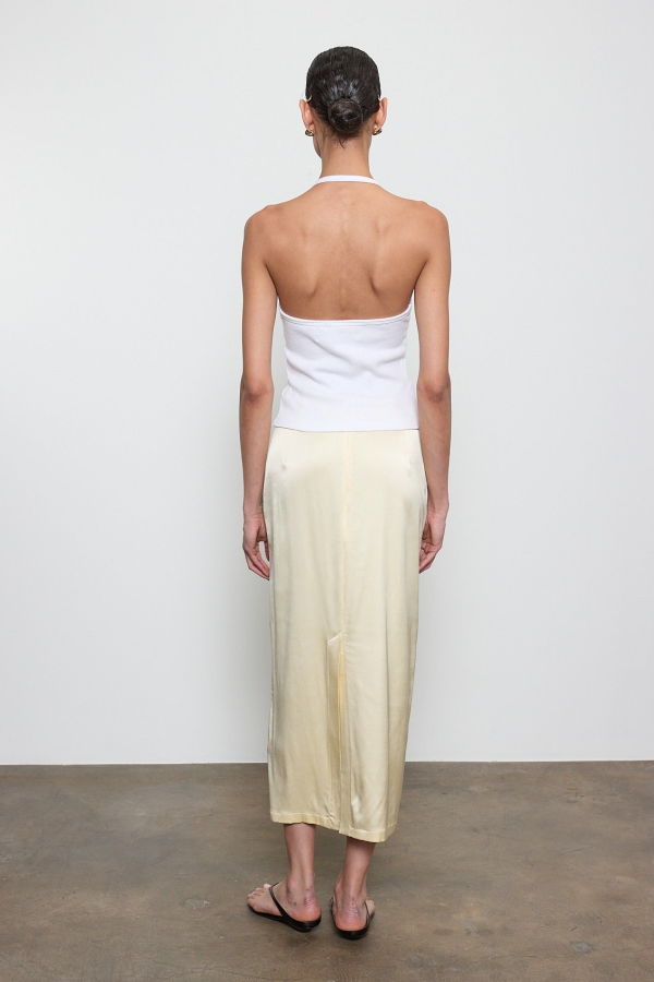 Enza Costa Lustre Column Skirt - Flan