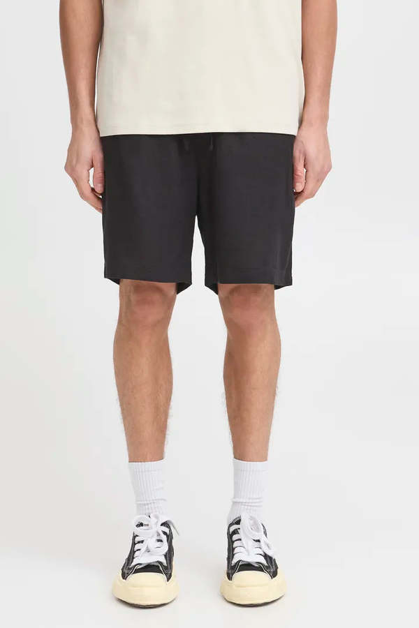 SOLID Allan Elas Linen Drawstring Shorts - Black SOLID Allan Elas Linen Drawstring Shorts - Black