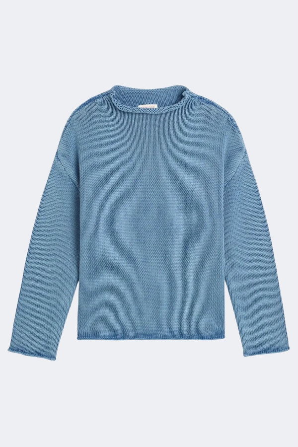 demylee Lamis Washed Cotton Sweater - Denim