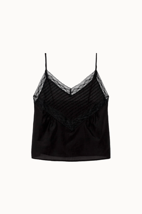 RE/DONE Sofia Cami Top - Black