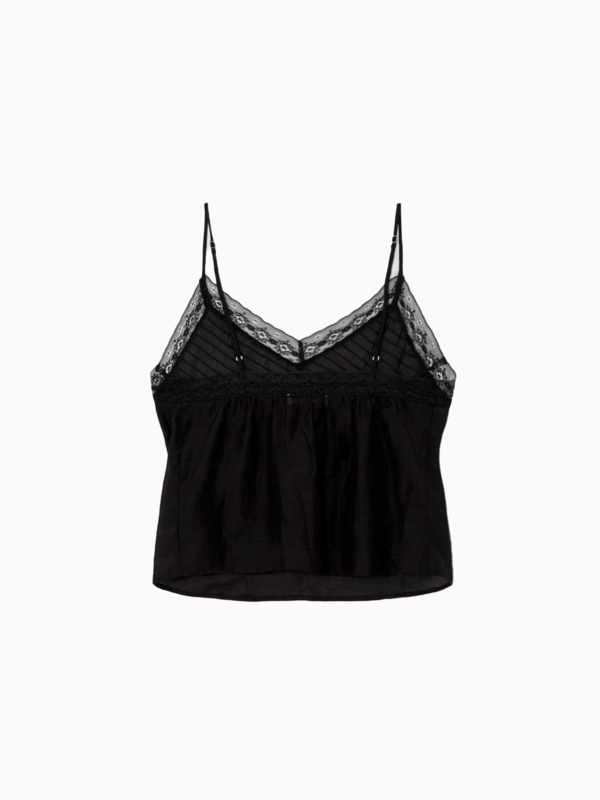 RE/DONE Sofia Cami Top - Black