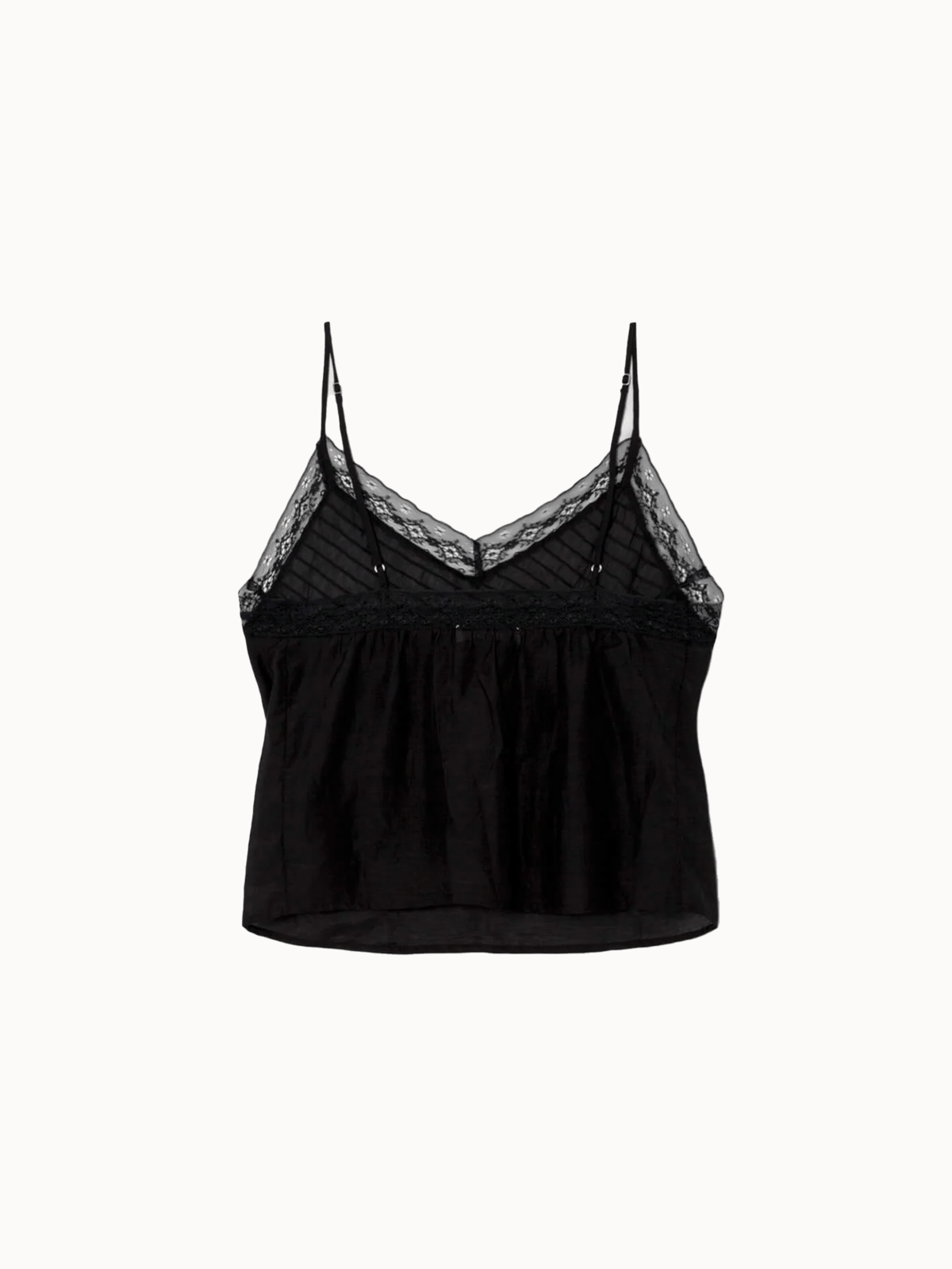 RE/DONE Sofia Cami Top - Black - Image 2 of 3