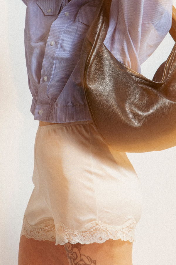 Vintage Slip Shorts - Cream