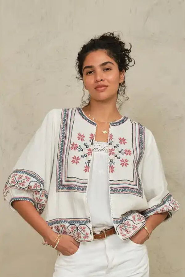 M.A.B.E Calista Embroidered Jacket