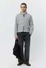 mfpen Leisure Zip Up Mineral Grey Needle Jump Sweatshirt - Thumbnail 2