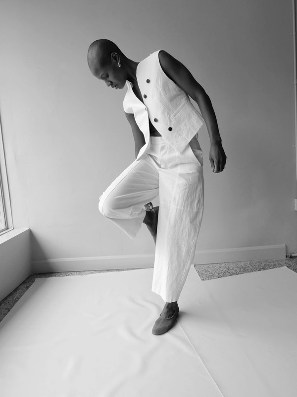 AKIRANAKA Miriam Panel Pants - Off White