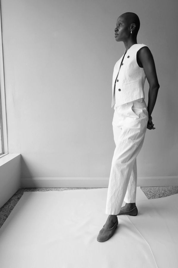 AKIRANAKA Miriam Panel Pants - Off White