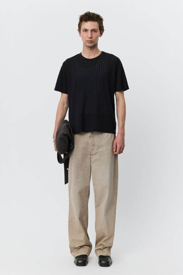 mfpen Ornament Tee Black Lace Stripe