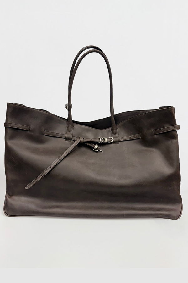 MARGESHERWOOD Grandma Used XL Bag - Sepia Pull-Up