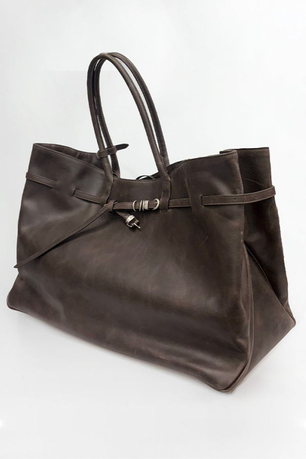 MARGESHERWOOD Grandma Used XL Bag - Sepia Pull-Up