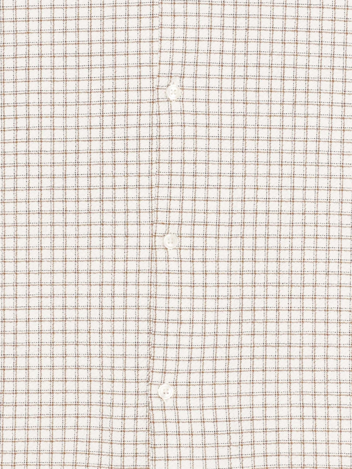 Edwin Zed Shirt in White Brown Waffle - Image 4 of 8